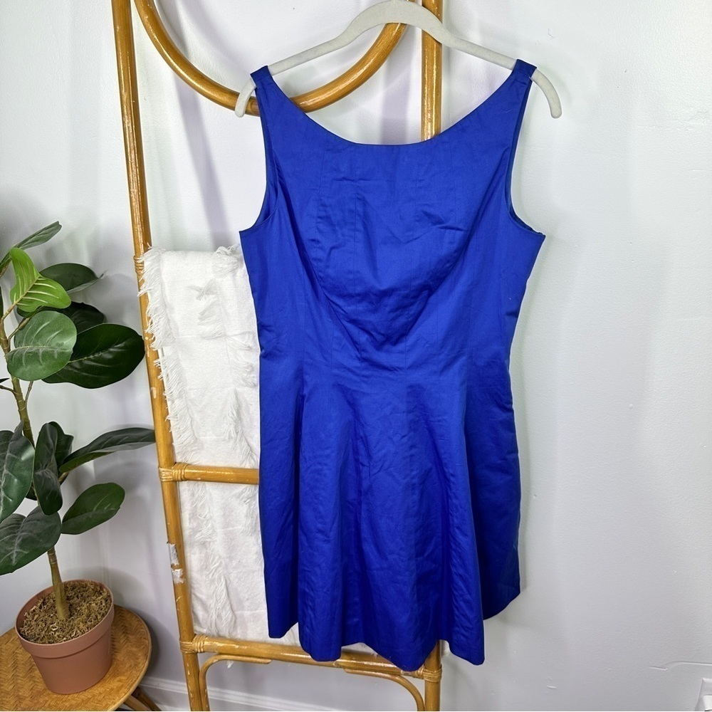 Philipp Plein Blue Sleeveless Fit Flare Dress sz XL
